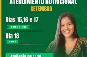 Nutricionista oferece atendimentos em Jurema do Piauí durante mês da saúde (Foto: Reprodução)
