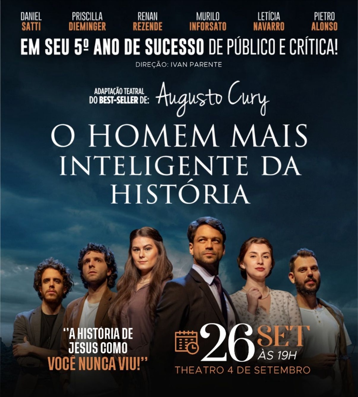 'O Homem Mais Inteligente da História' em única apresentação em Teresina