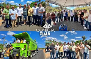 Obra da BR-222 entre São João e Matias Olímpio será concluída em 20 dias (Foto: Reprodução)