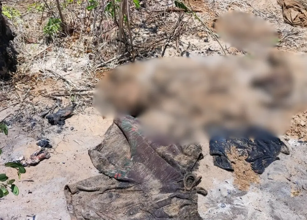 Ossada humana é encontrada em cova no bairro Morro do Carcará, em Parnaíba