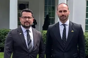 PGR denuncia Eduardo Bolsonaro e Paulo Figueiredo por coação (Foto: BolsonaroSP/X)