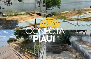 Pier do Iate Clube, em Teresina, sofre com abandono e vira símbolo do descaso (Foto: Reprodução)