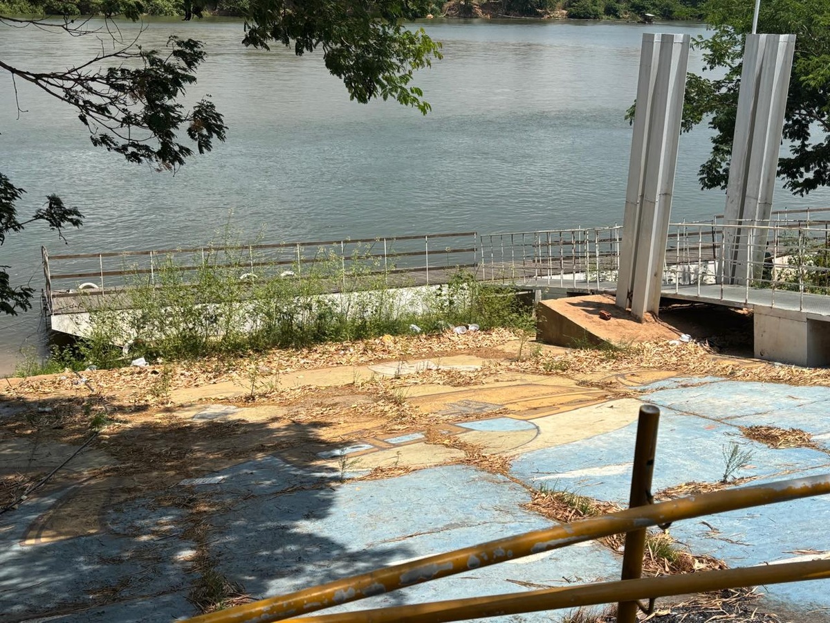 Pier do Iate Clube, em Teresina, sofre com abandono e vira símbolo do descaso