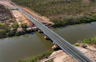 Ponte sobre o rio Parnaíba é inaugurada entre Piauí e Maranhão (Foto: Conecta Piauí)