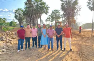 Prefeito de Caxingó vistoria obras de infraestrutura em várias localidades (Foto: Reprodução)