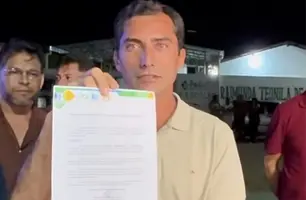 Prefeito de Paulistana inaugura praça e autoriza construção de creche (Foto: Reprodução)