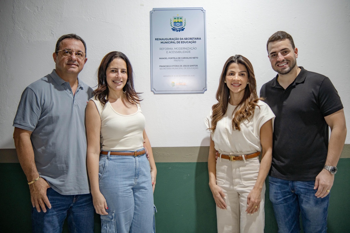 Prefeito Manoel Portela Neto reinaugura sede da Secretaria de Educação de Aroazes