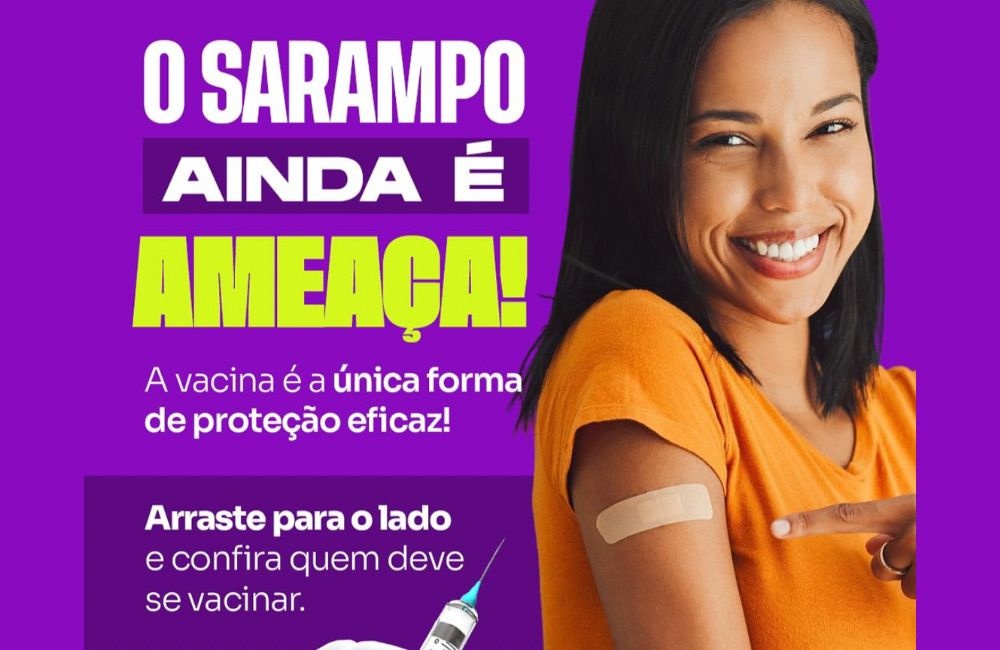 Prefeitura de Bom Jesus convoca público-alvo para vacinação contra o sarampo