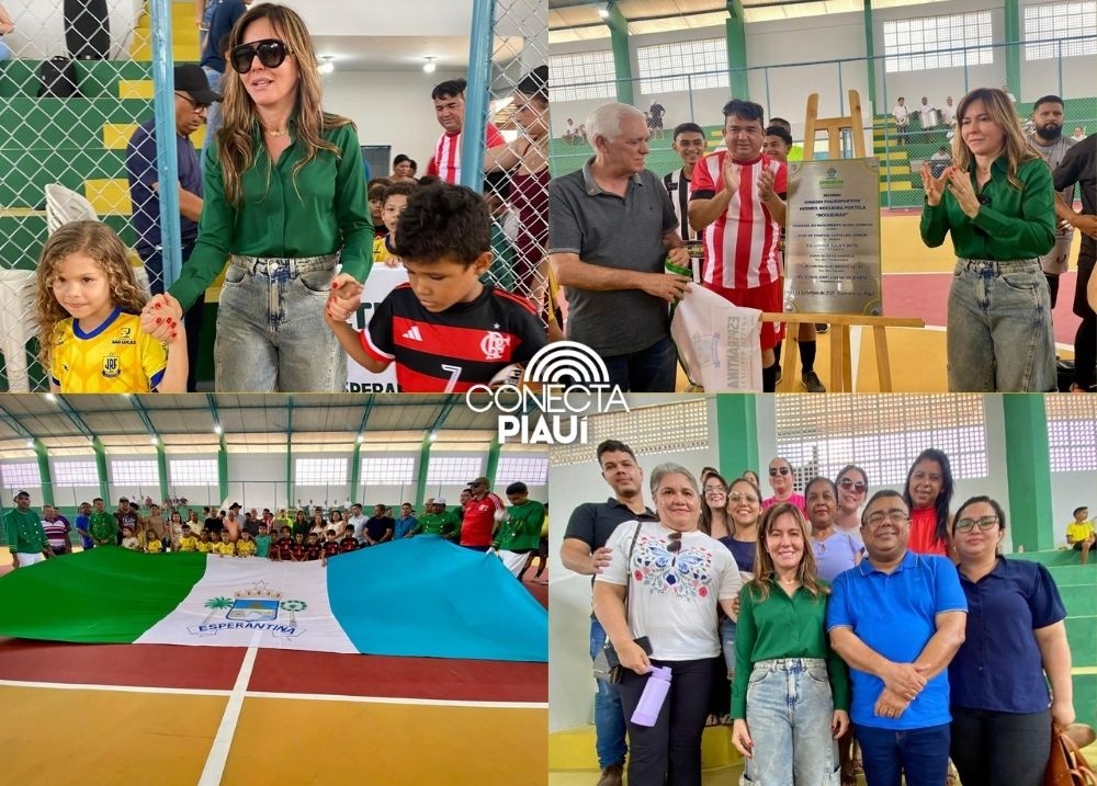 Prefeitura de Esperantina entrega reforma do Ginásio Poliesportivo Nogueirão
