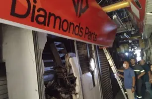 Princípio de incêndio atinge box no Shopping da Cidade, no Centro de Teresina (Foto: Reprodução)