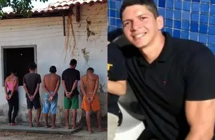 Prisão de envolvidos no assassinato de vigilante em Floriano (Foto: Conecta Piauí)