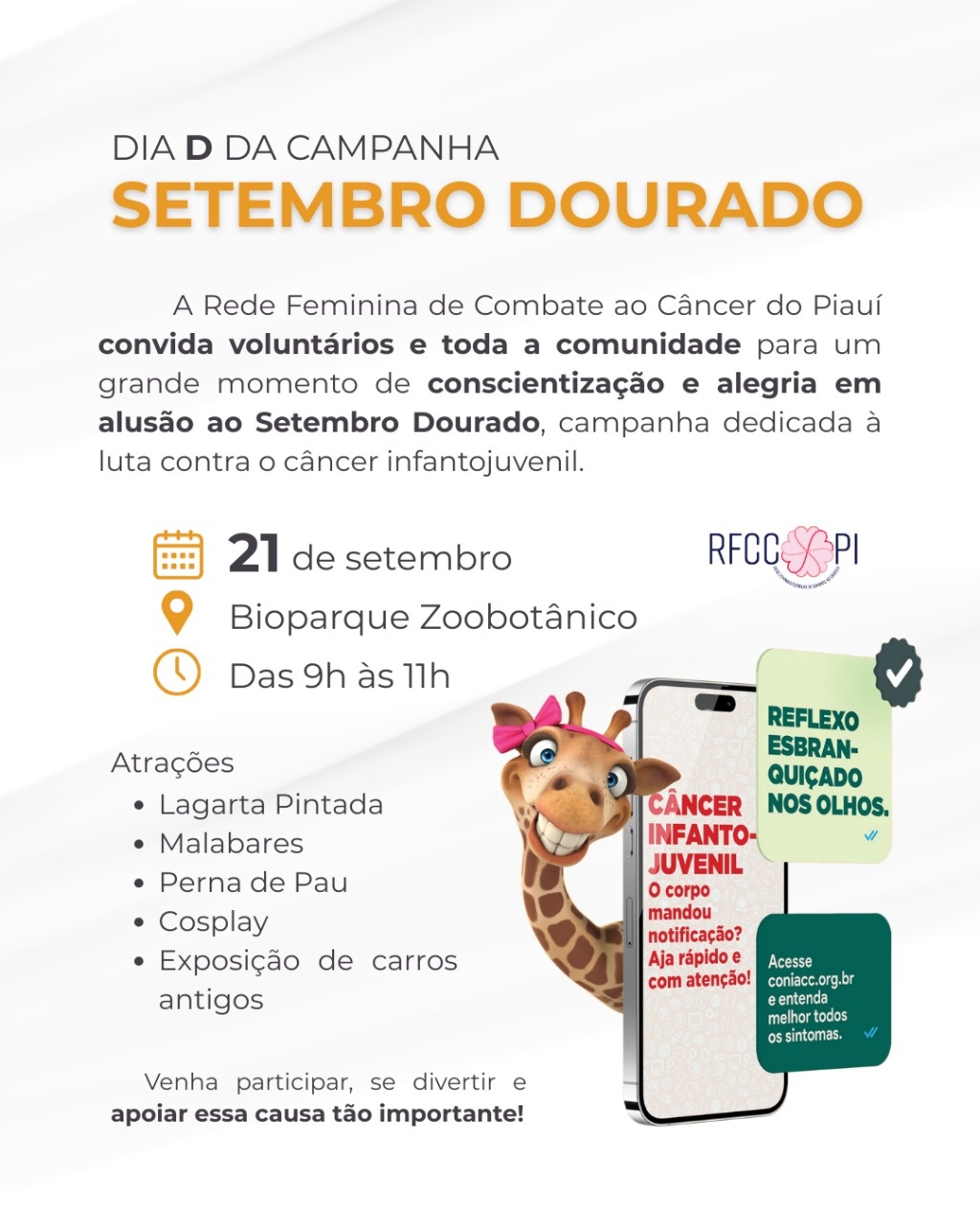 Rede Feminina promove ação do Setembro Dourado no Bioparque Zoobotânico