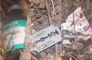Restos de feto são achados às margens da BR em cidade do Piauí (Foto: Reprodução)