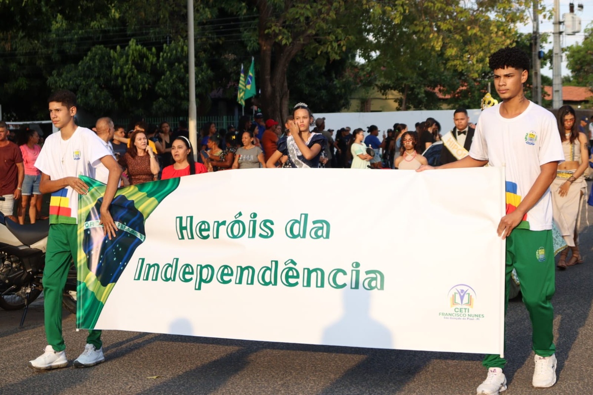 São Gonçalo do Piauí promove desfile cívico em homenagem à Independência do Brasil