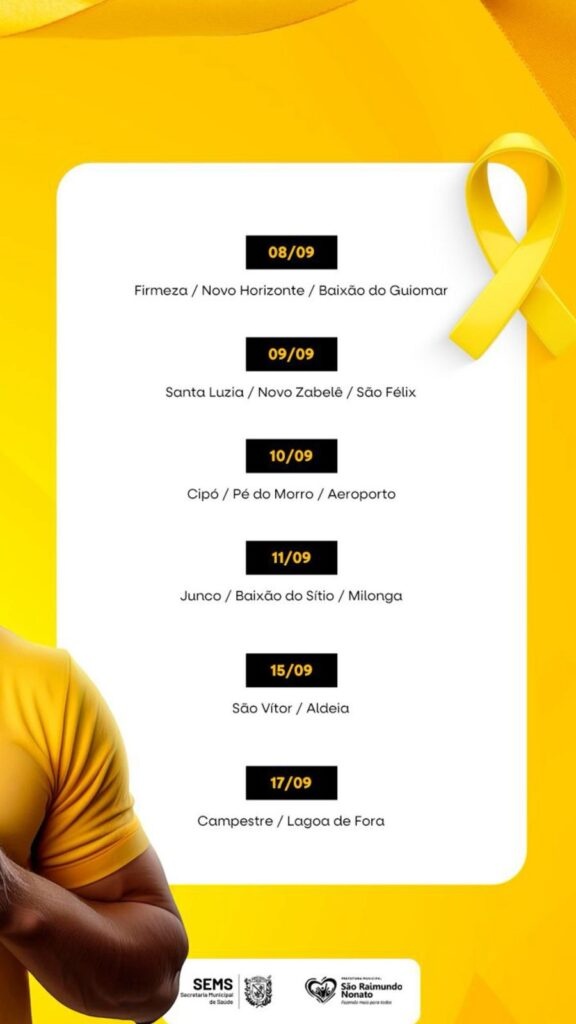 São Raimundo Nonato realiza ações do Setembro Amarelo em UBS e comunidades rurais