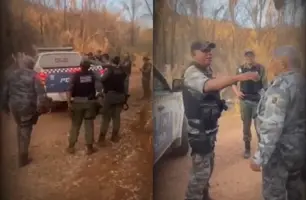 Sargento da PM passa 9 horas perdido em mata durante operação em Nazária (Foto: Repórter 12/Conecta Piauí)