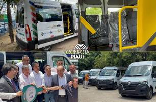 Sesapi entrega 22 veículos adaptados para transporte de pacientes cadeirantes (Foto: James Rodrigues/Conecta Piauí)