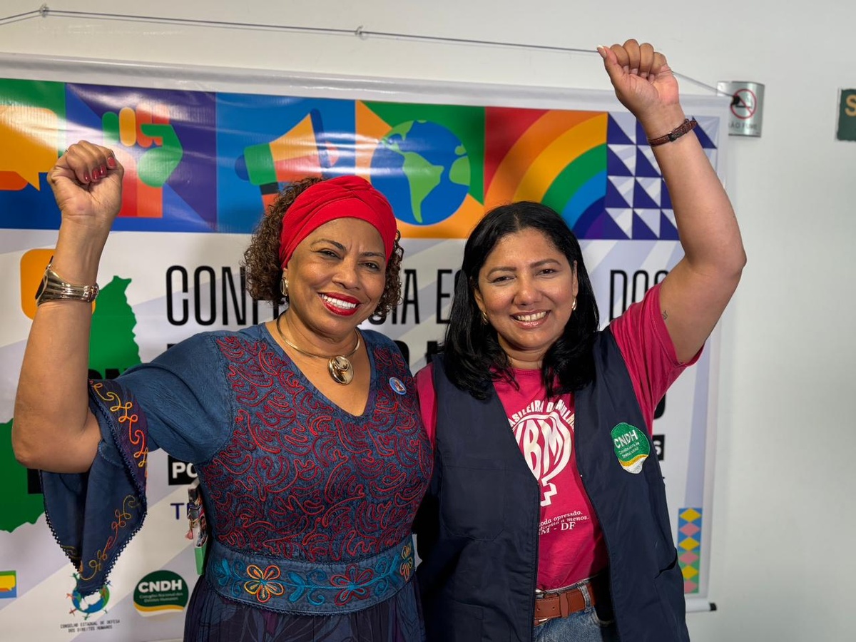 Sônia Terra, superintendente dos Direitos Humanos da Sasc e Maria das Neves, conselheira nacional de Direitos Humanos