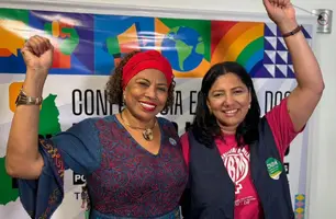 Sônia Terra, superintendente dos Direitos Humanos da Sasc e Maria das Neves, conselheira nacional de Direitos Humanos (Foto: Heitor Carvalho/Conecta Piauí)