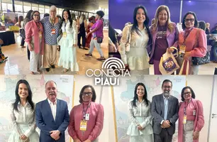 Talita Ribeiro e Kátia Guerra participam da 5ª Conferência Nacional das Mulheres (Foto: Reprodução)