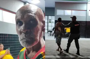 Tio e sobrinho são conduzidos à Central de Flagrantes após discussão em Parnaíba (Foto: Reprodução)