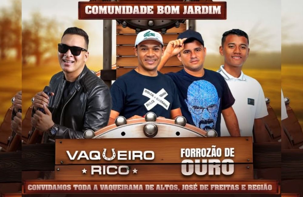 Vaqueiro Rico e Forrozeirão de Ouro animam Cavalgada em Bom Jardim