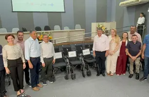 Wellington Dias entrega equipamentos de órtese e prótese para municípios do Piauí (Foto: Conecta Piauí)