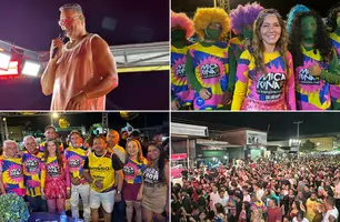 Xanddy Harmonia puxa grande público na primeira noite da Micarina de Esperantina (Foto: Conecta Piauí)