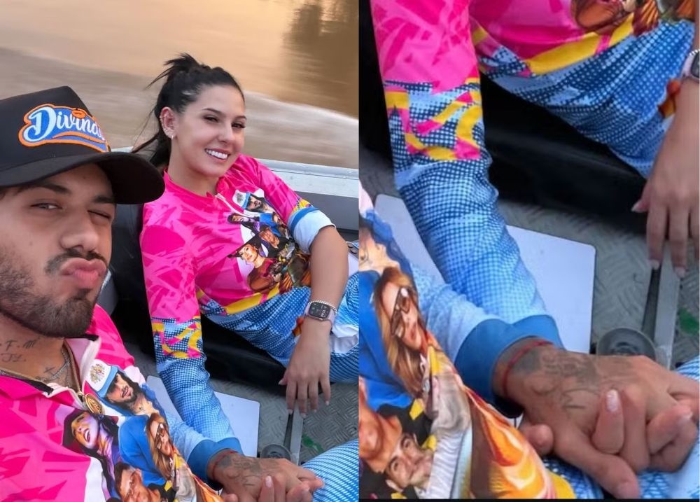 Zé Felipe e Ana Castela agitam rumores de romance com foto de mãos dadas