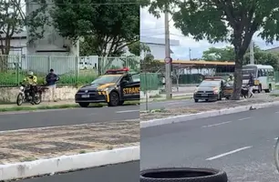 Ação da Strans gera revolta após apreensão de motos na zona Leste de Teresina (Foto: Reprodução)