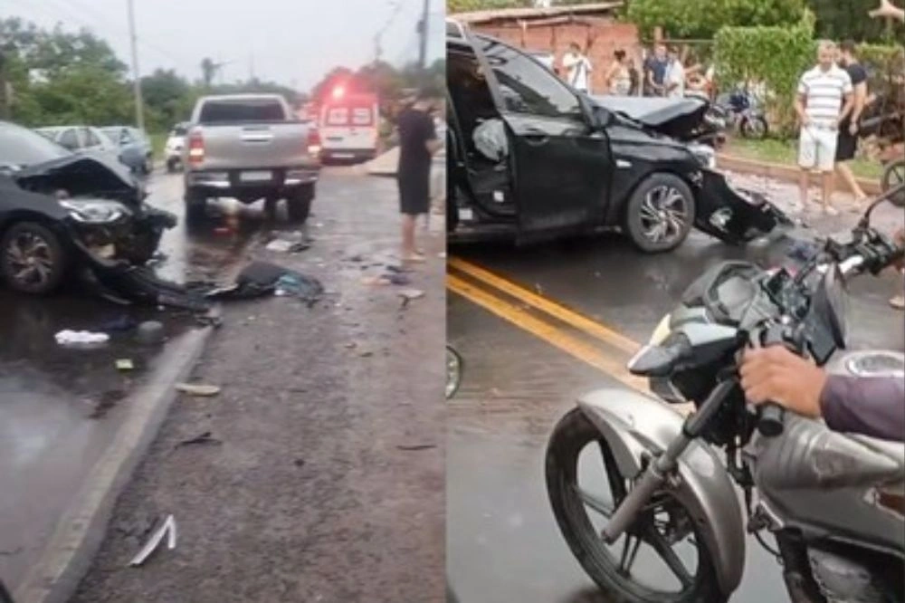 Acidente deixa feridos e trânsito parado na zona Sudeste de Teresina