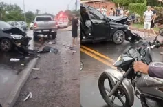 Acidente deixa feridos e trânsito parado na zona Sudeste de Teresina