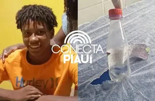 Adolescente morre após ingerir líquido armazenado em garrafa pet em Bertolínia (Foto: Reprodução)