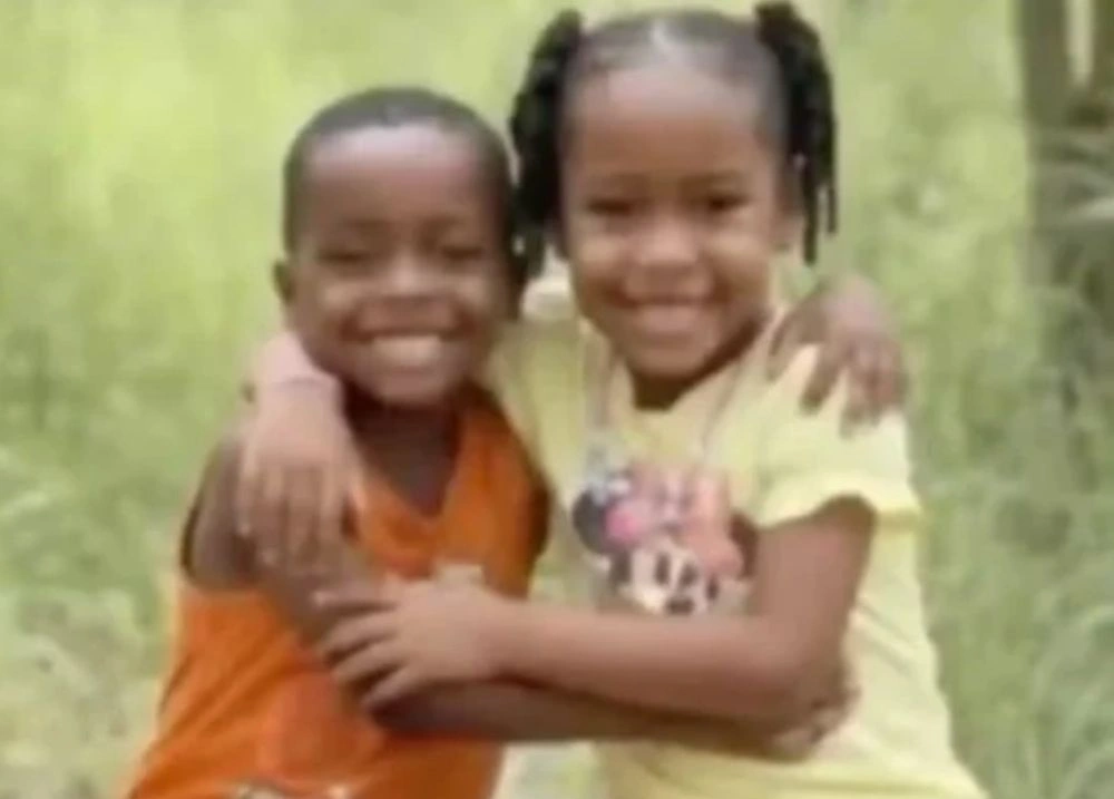 Ágatha Isabelly, de 6 anos, e Allan Michael, de 4