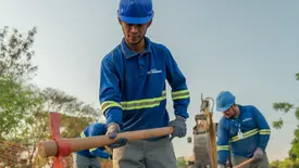 Águas de Teresina realiza obra de reparo no asfalto da BR-316 neste sábado (Foto: Reprodução)