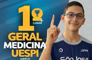 Aluno conquista 1º lugar em Medicina na Uespi e melhor nota do Brasil no Enem (Foto: Reprodução/Instagram)