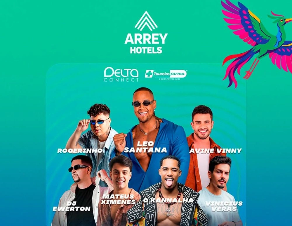 Arrey Hotels é opção de conforto para quem curte o Bloquinho do Cands no litoral