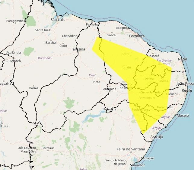 Aviso de baixa umidade