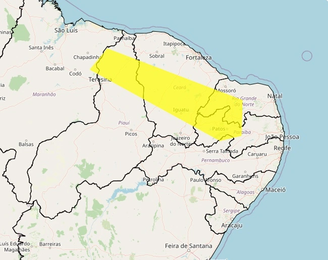 Aviso de baixa umidade