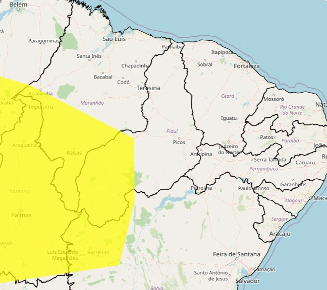 Aviso de chuvas intensas