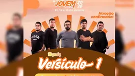Banda católica 'Versículo 1' é confirmada no Chamadão Jovem 2026 em Bertolínia (Foto: Reprodução)
