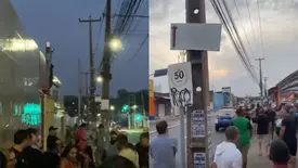 Bazar solidário da Receita Federal tem tumulto no primeiro dia em Teresina (Foto: Reprodução)