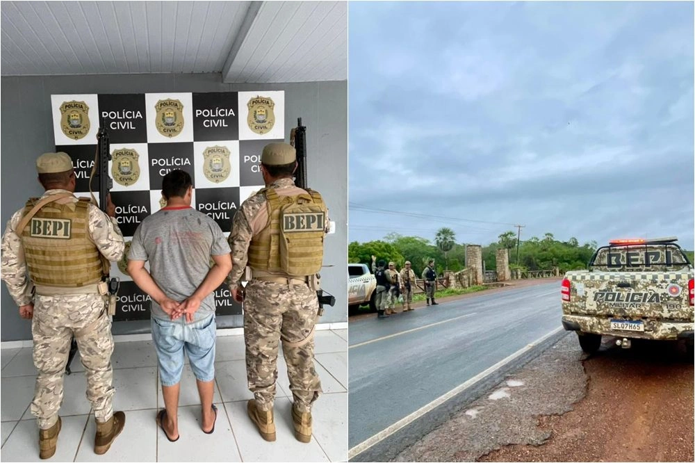 BEPI apreende arma durante barreira policial na PI-214, no Norte do Piauí