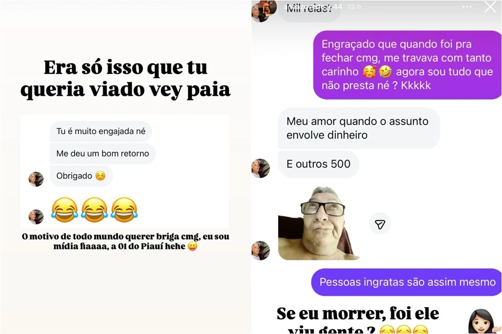 Blogueira Ana Azevedo é cobrada por agente do jogo do Tigrinho e se manifesta