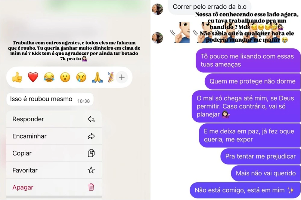 Blogueira Ana Azevedo é cobrada por agente do jogo do Tigrinho e se manifesta
