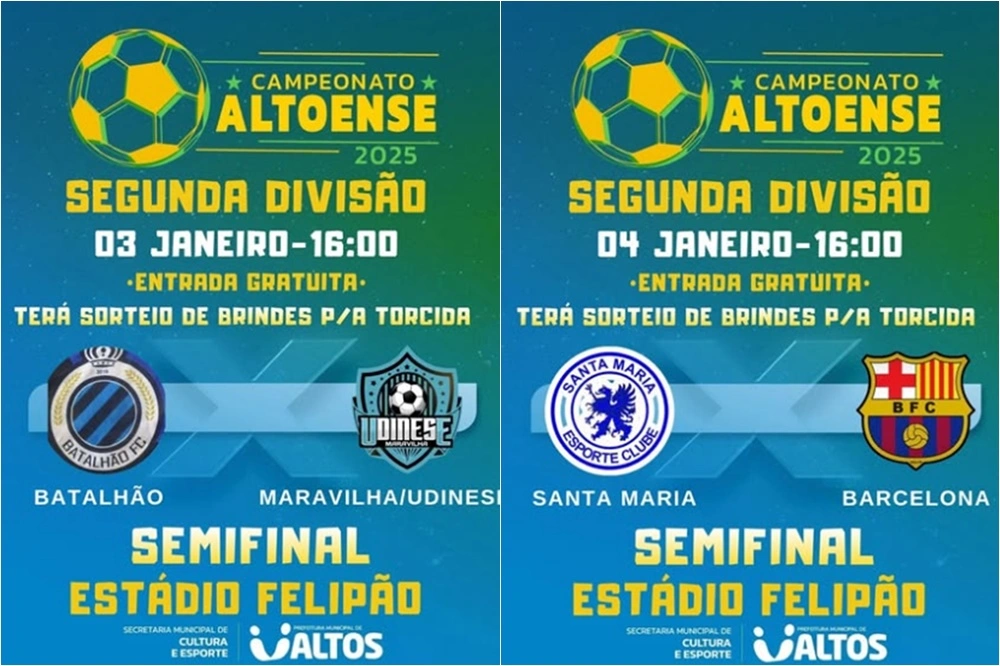 Campeonato Altoense define semifinalistas da Segunda Divisão no Estádio Felipão