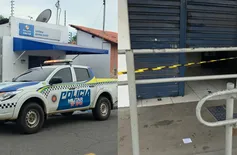 Casa lotérica é arrombada na madrugada em Campo Maior; PM isola local para perícia