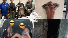 Casal é preso em flagrante por furto em residência rural em Lagoa do Piauí (Foto: Reprodução)