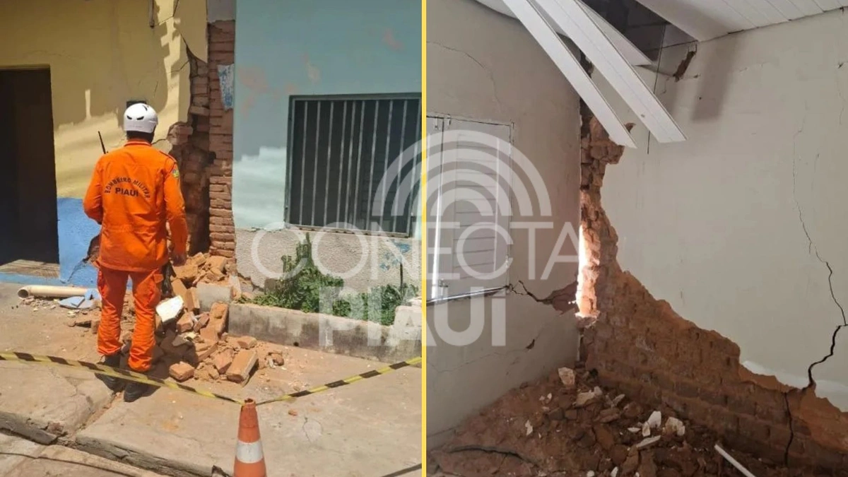 Casas são interditadas em Oeiras após vistoria apontar risco de desabamento