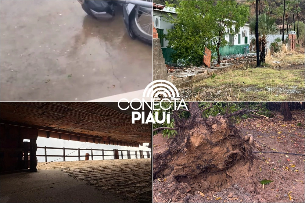 Chuva com granizo surpreende moradores de São Miguel do Tapuio